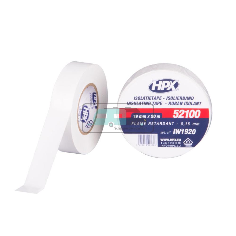 HPX PVC Isolatietape VDE 20mtrx19mm Wit