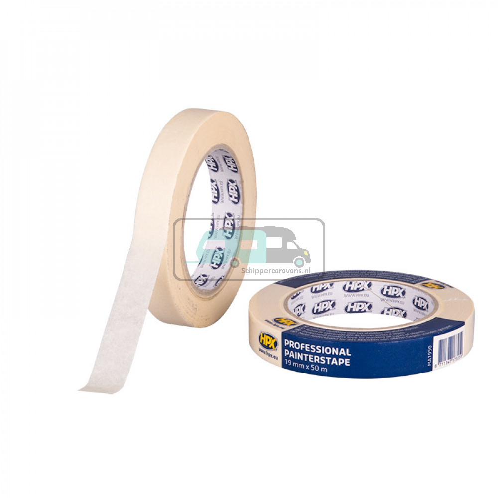 HPX Masking Tape 100°C 50mtrx19mm Crèmewit