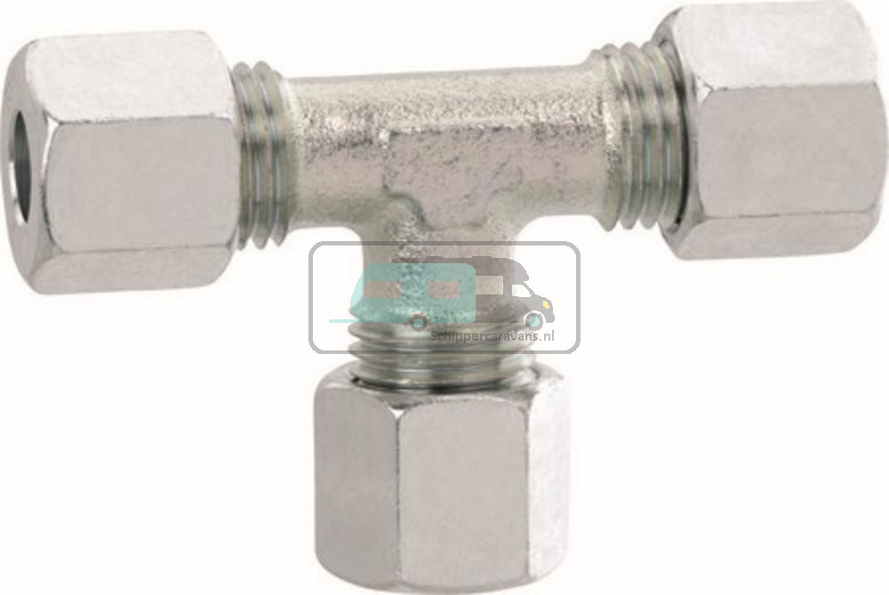 T-Stuk Snijring 2x10mm/1x8mm