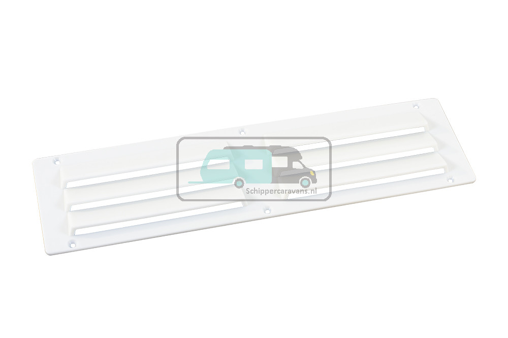 Ventilatierooster Wit opbouw 25x7cm