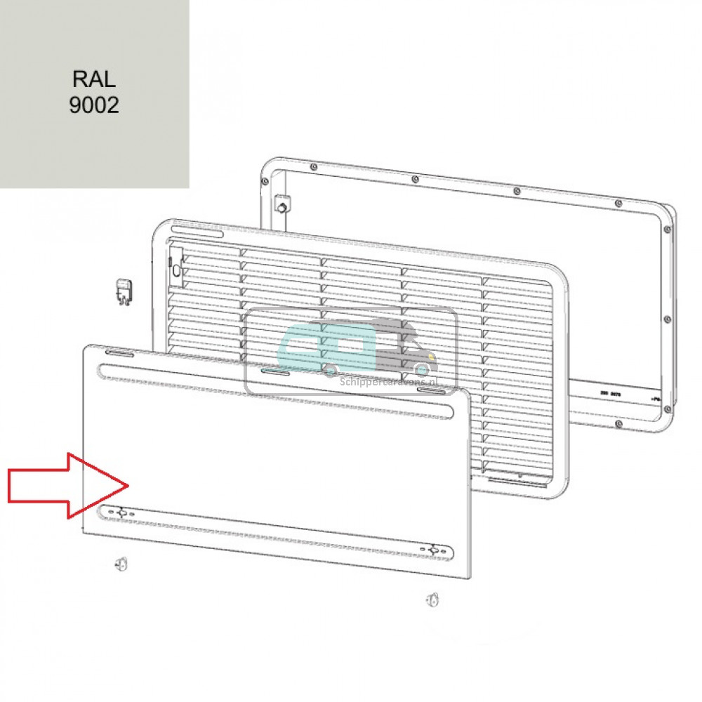 Dometic Winterafdekkap Grijs Dethleffs LS300