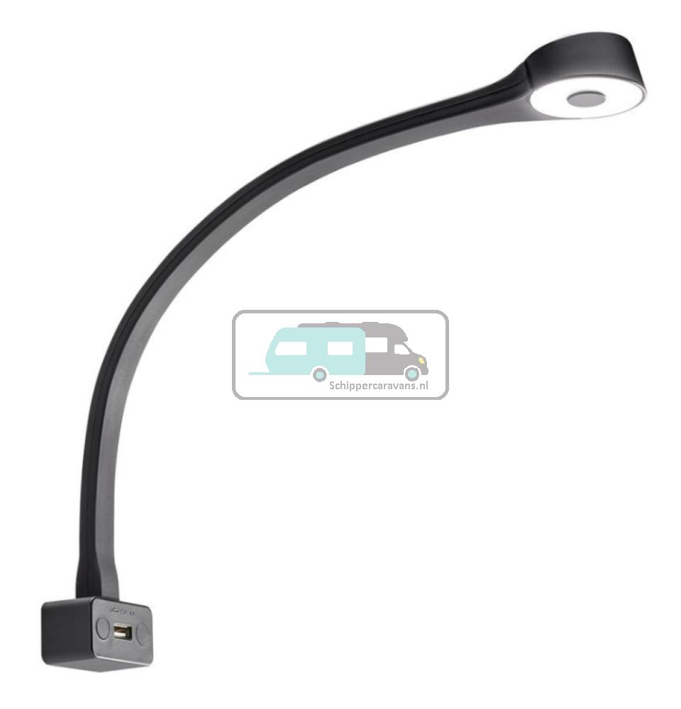 LED Lamp met Zwanenhals F Flexibel 12V Zwart