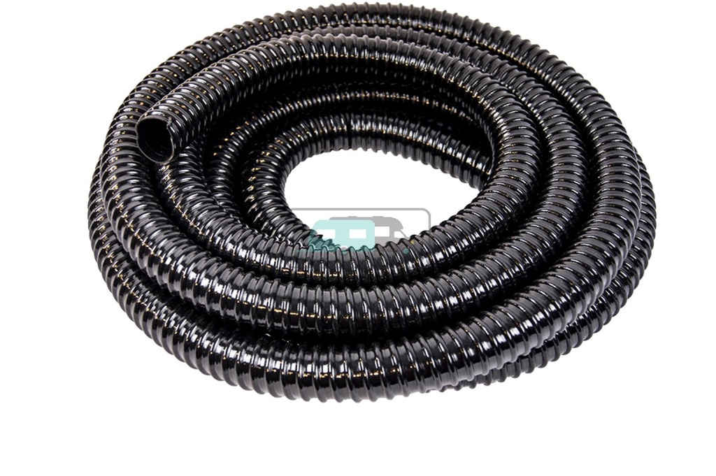 HTD Spiraalslang Zwart 25mm 5mtr