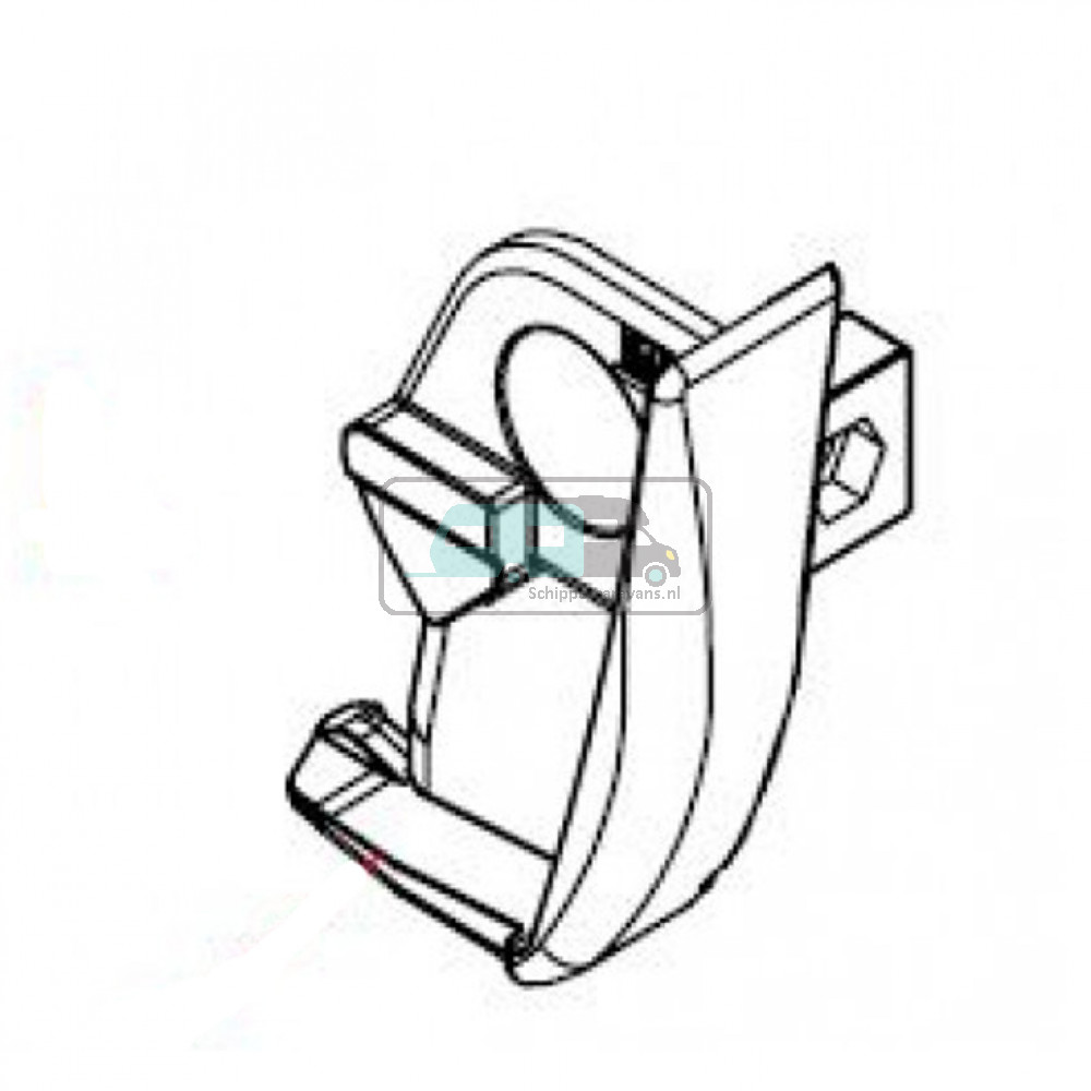 Fiamma Linker Eindkap Voorlijst F45 Ti L Polar White