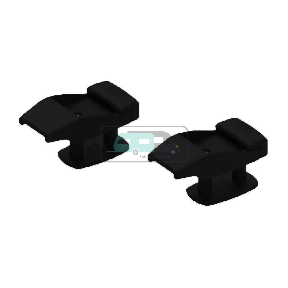 Fiamma Wall Brackets Plastic Deep Black 2st.