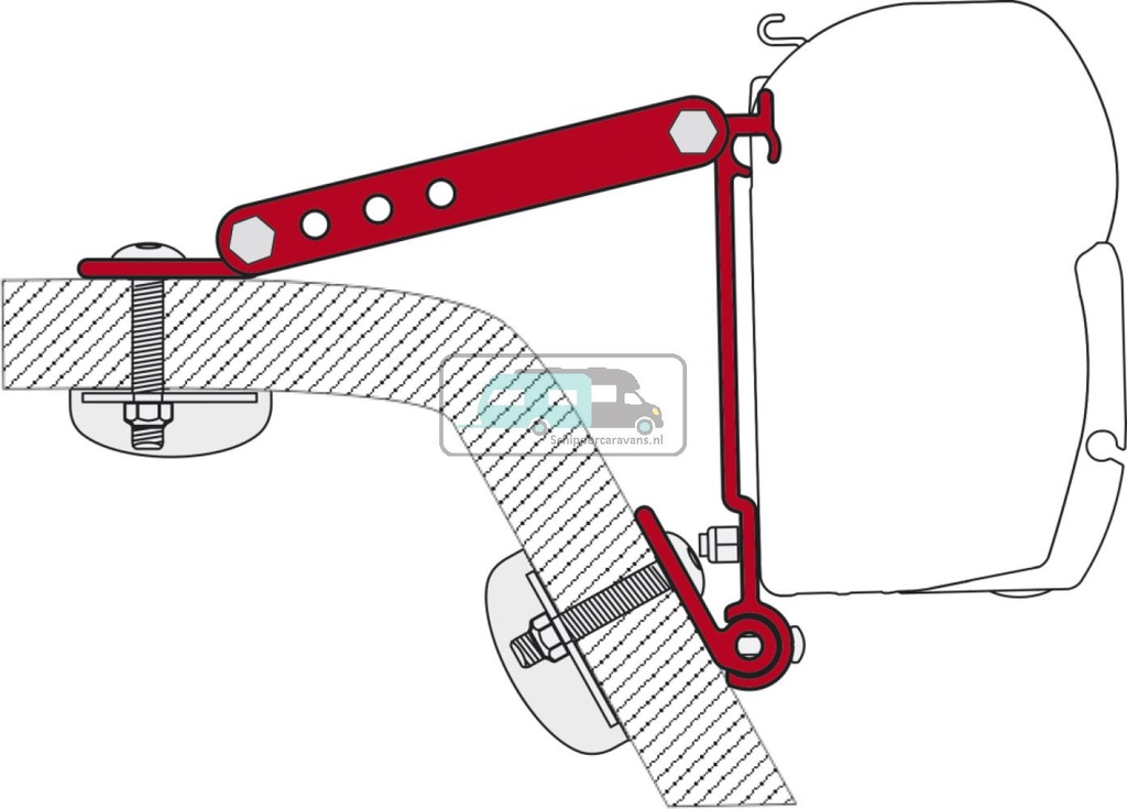 Fiamma Kit Wall Adapter F45