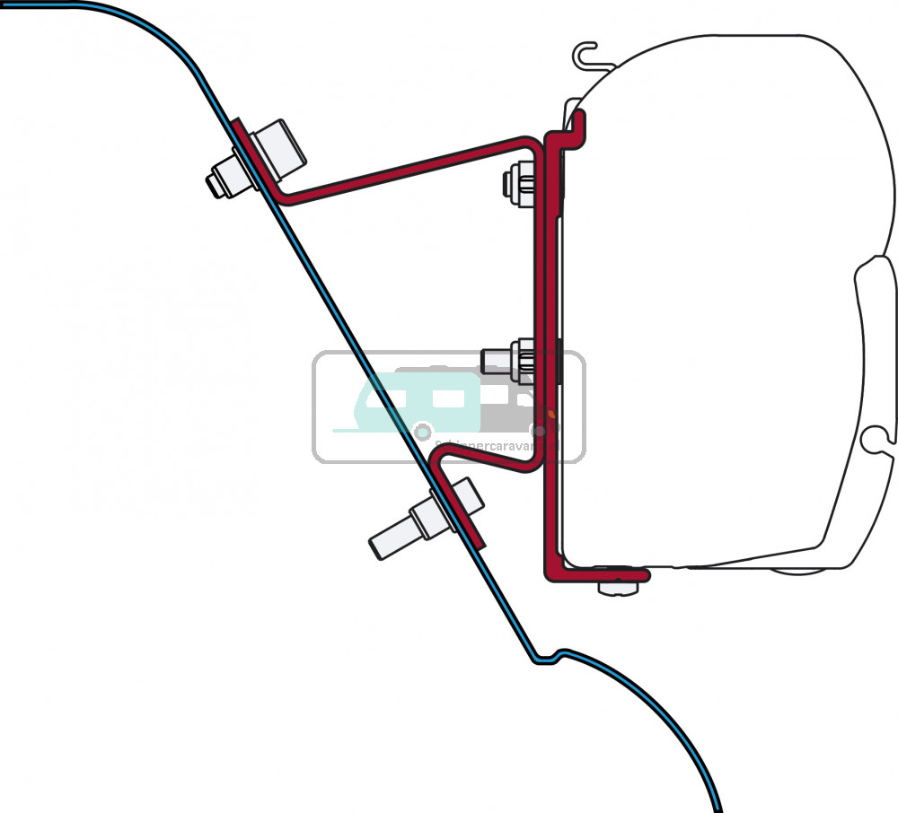 Fiamma Mercedes Sprinter/Sprinter Westfalia/VW Crafter Kit H3 2006-2016 F45