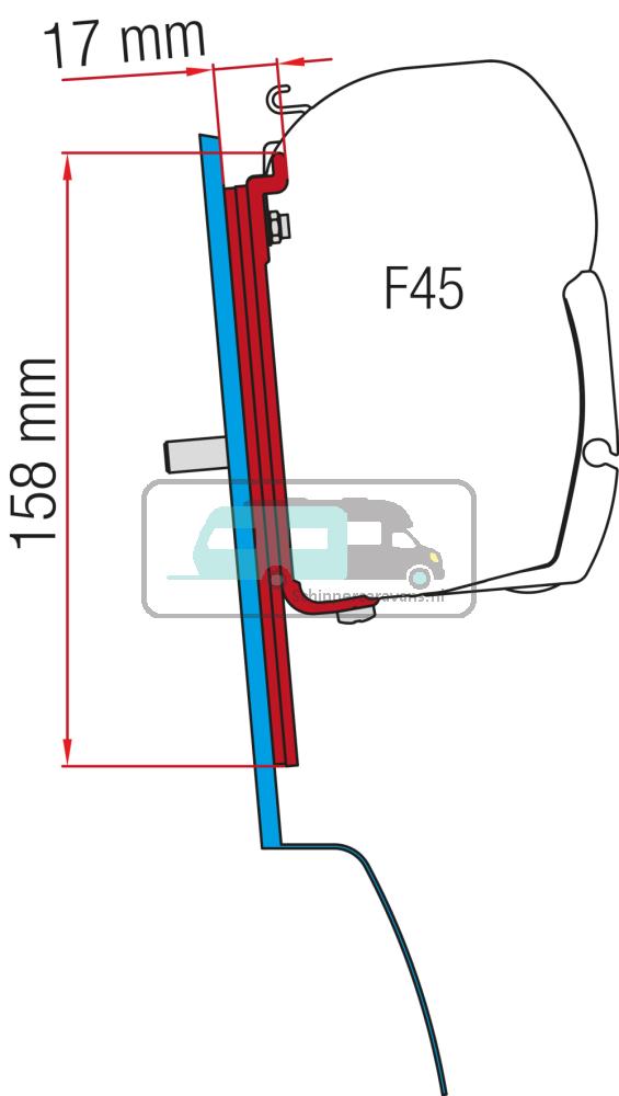 Fiamma Ford Custom Nugget High Roof Kit H2-L2 >2015 F45