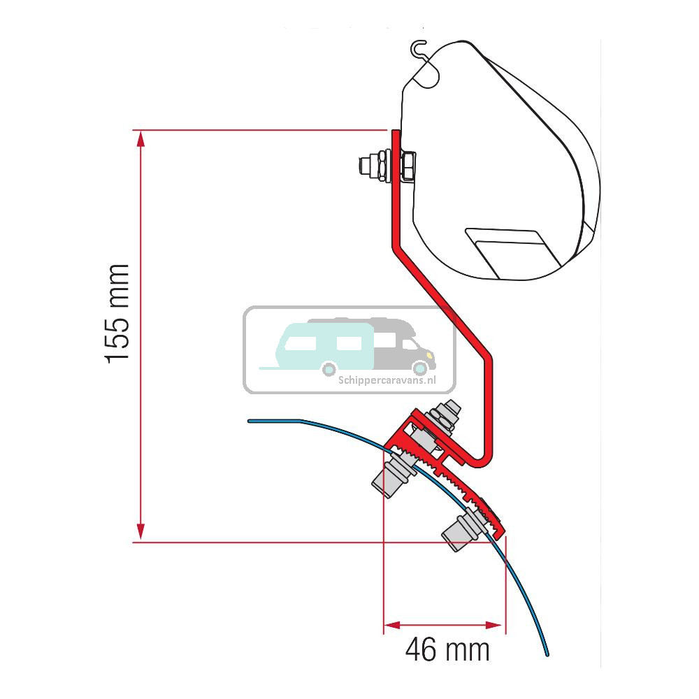 Fiamma VW Caddy Maxi Lift Roof Kit H1-L1 >2016 F35
