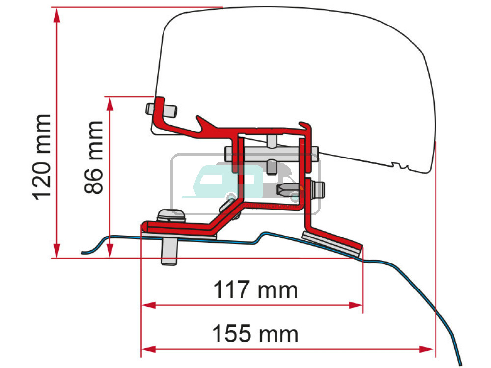 Fiamma Ford Custom Kit H1-L1 >2012 F40Van