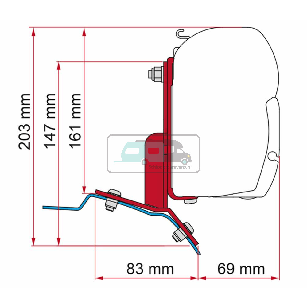 Fiamma Ford Custom Kit H1-L1 >2012 F35/F45