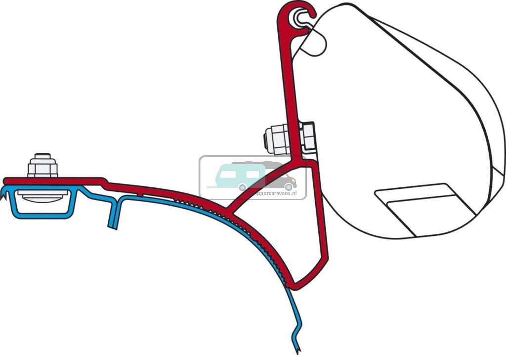 Fiamma VW T5/T6 Multivan Transporter Kit H1-L1/L2 >2003 F35