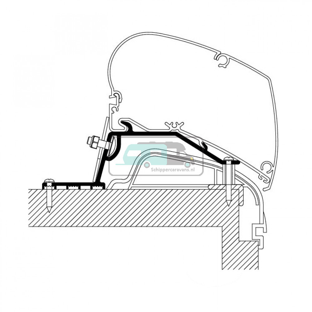 Thule Hobby Premium/Ontour Roof Adapter