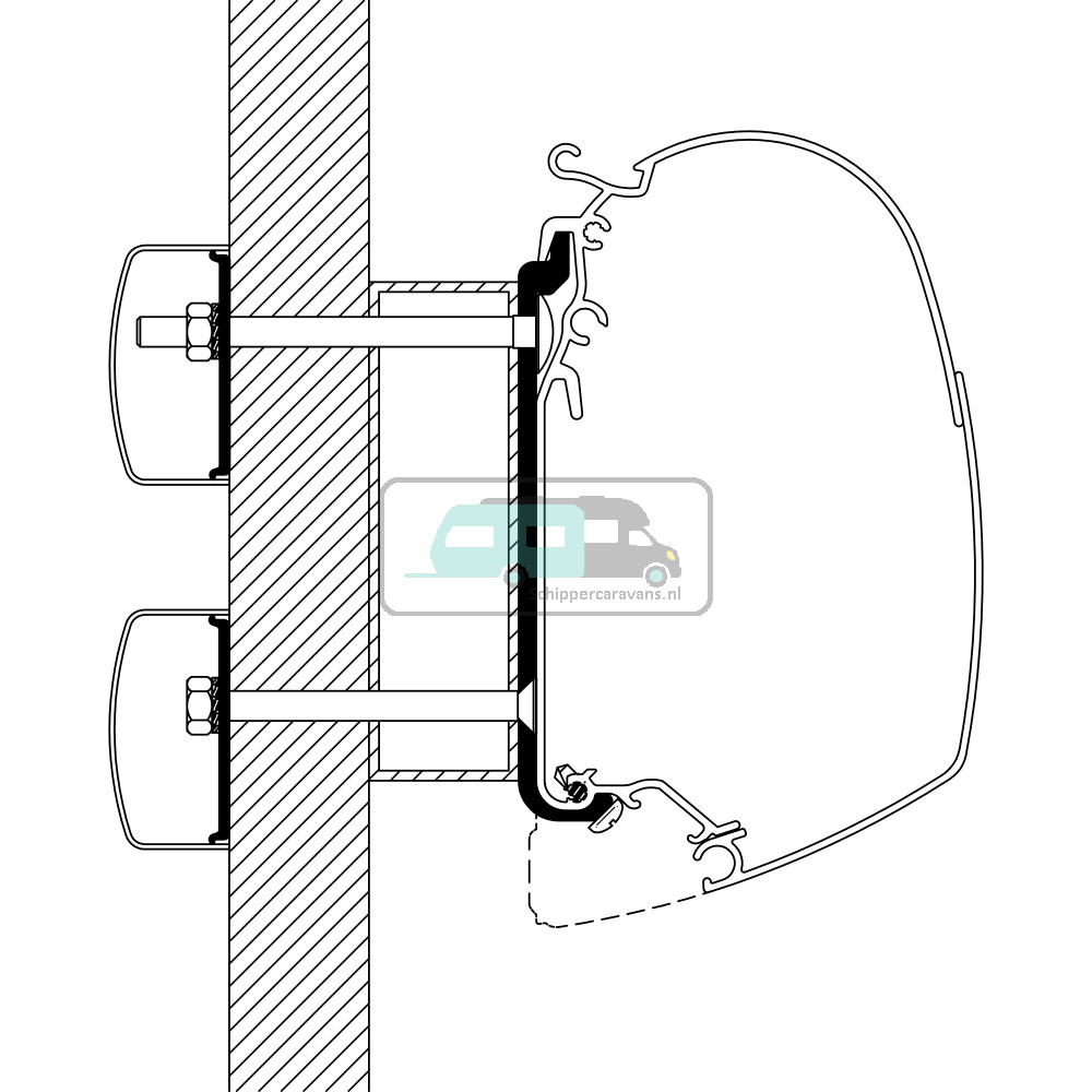 Thule Eden/Allegro/Trigano Adapter >2010