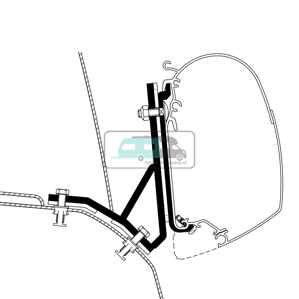 Thule Ducato/Iveco H2 Lift Roof Adapter