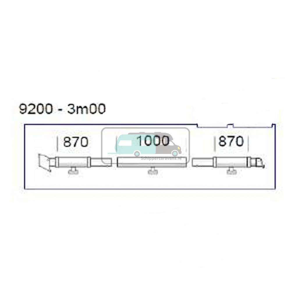 Thule clamping profile 9200 3 m Right
