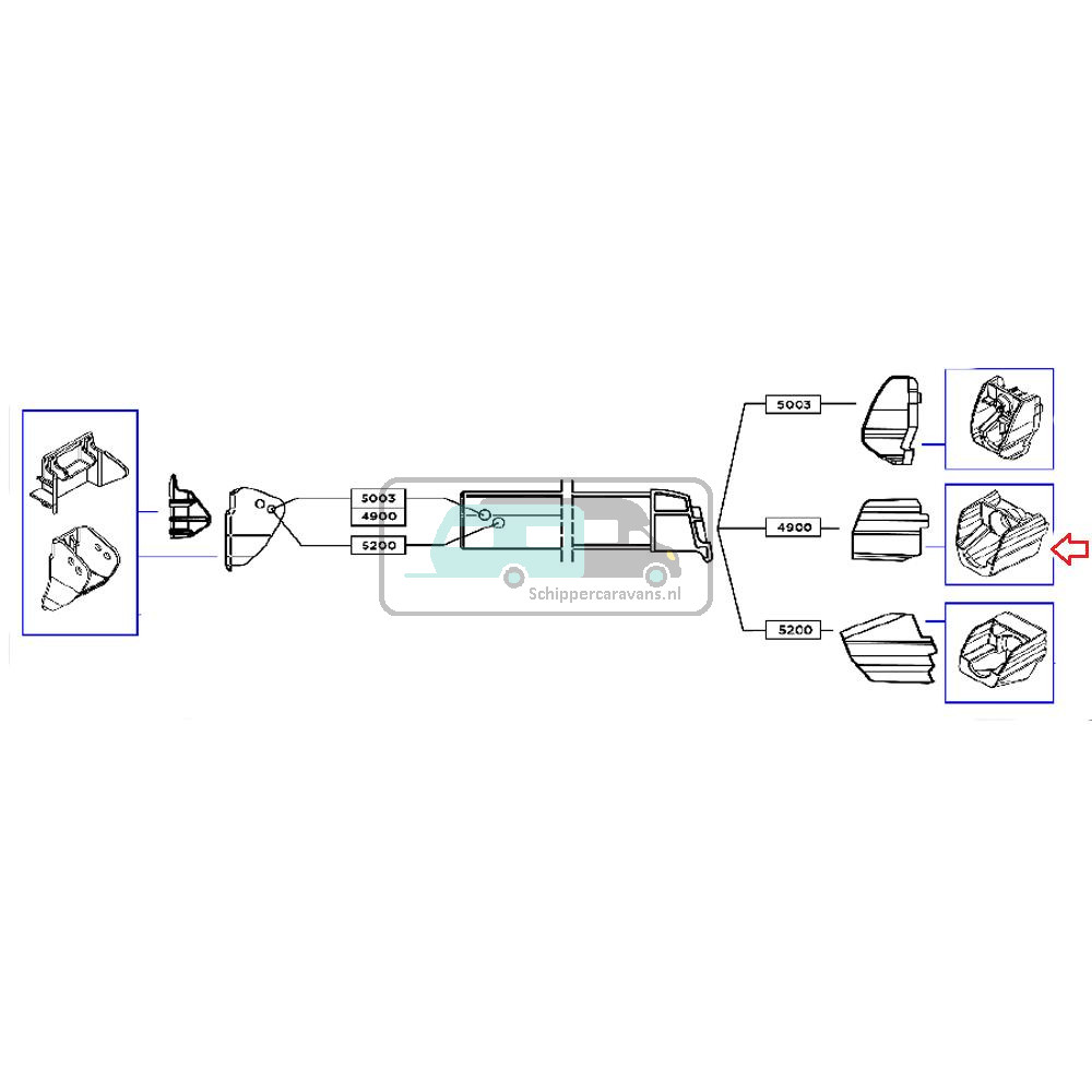 Thule insert lead rail 4900