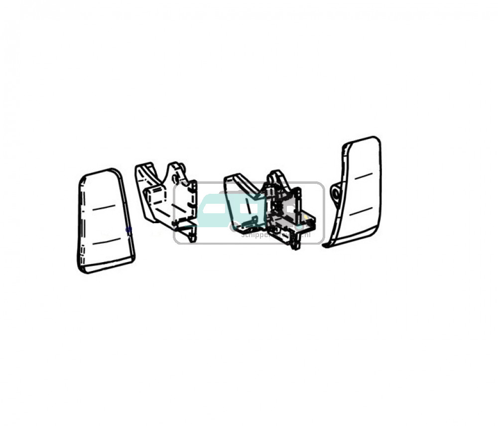 Thule Eindkap Lead Rail LH+RH 8000