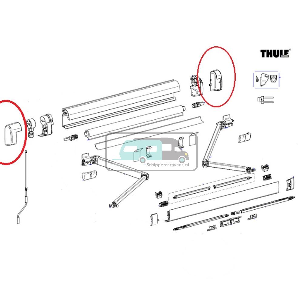 Thule Eindkap LH+RH 5200
