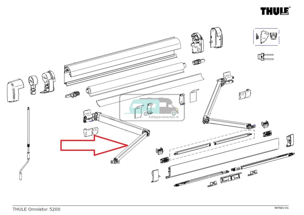 Thule Knikarm Compleet LH 5200 >3.00