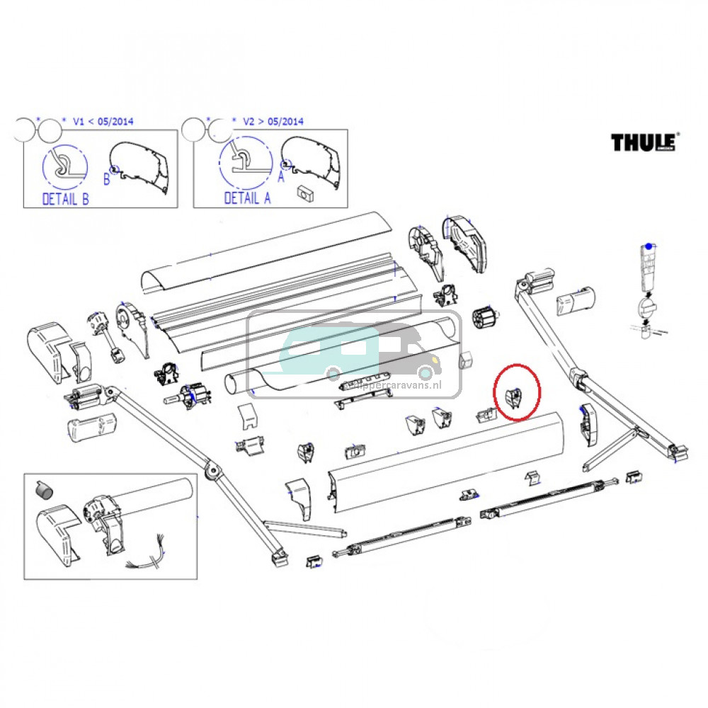 Pos block +tension rafter housing 9200