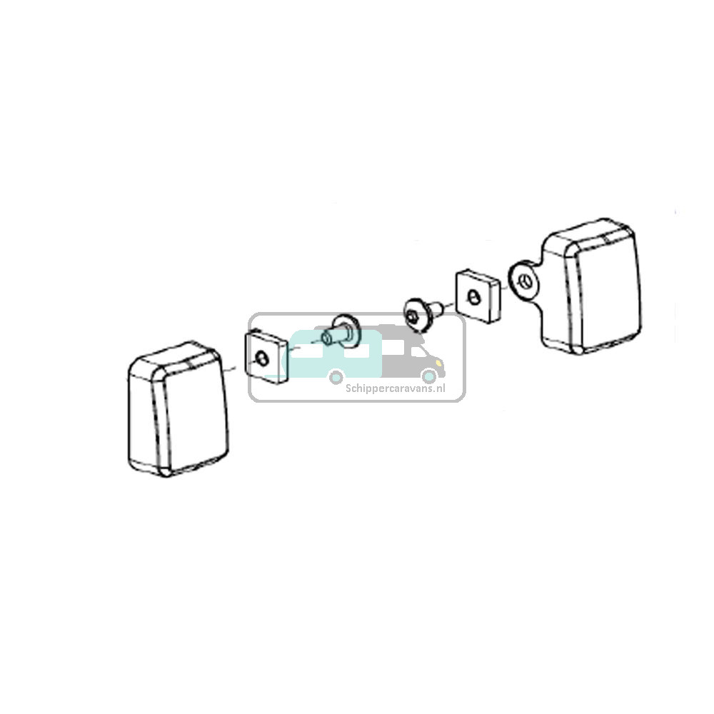 Thule SmartClamp Base Rail Bevestiging Cover Ducato H2