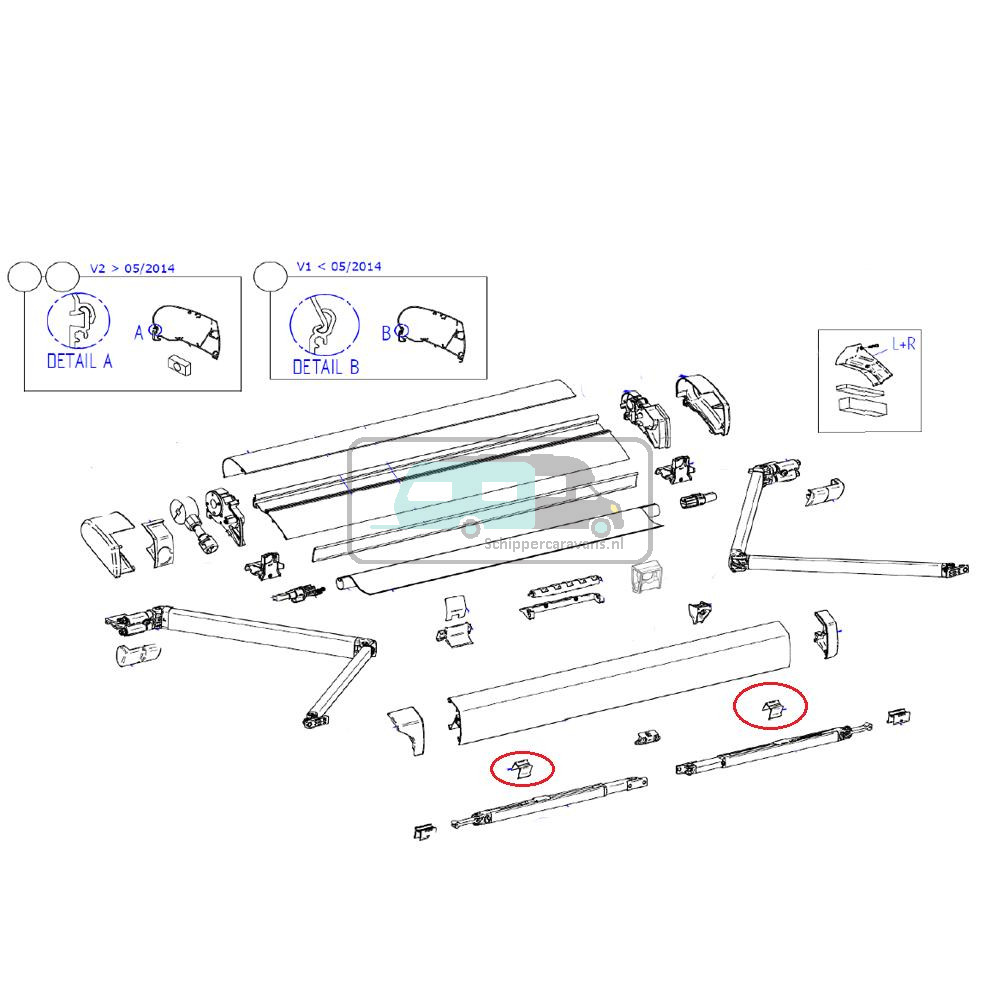 Thule Anti rattling support arm 6200/9200