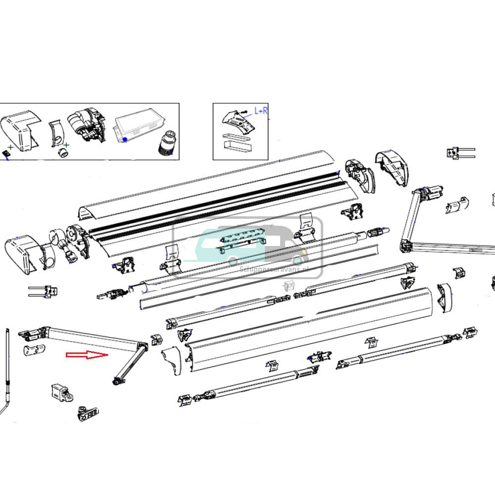 Thule LH Spring Arm 6300 2.60mtr