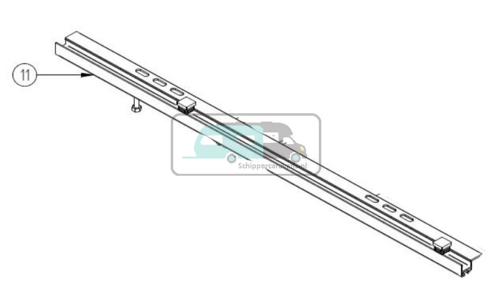 Thule Slide-Out Ducato 2016 Rear Fixation Profile
