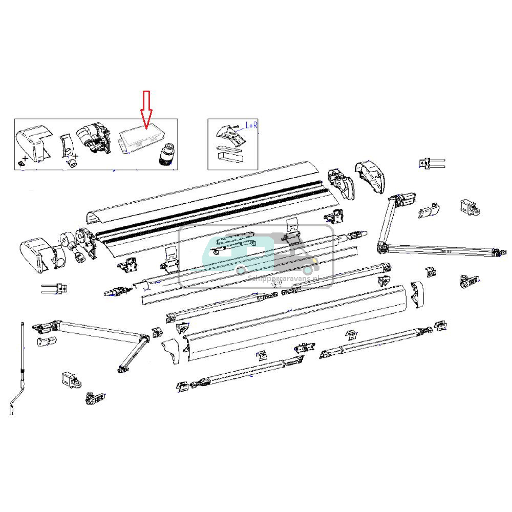 Thule 6300 Bedieningspaneel 12V