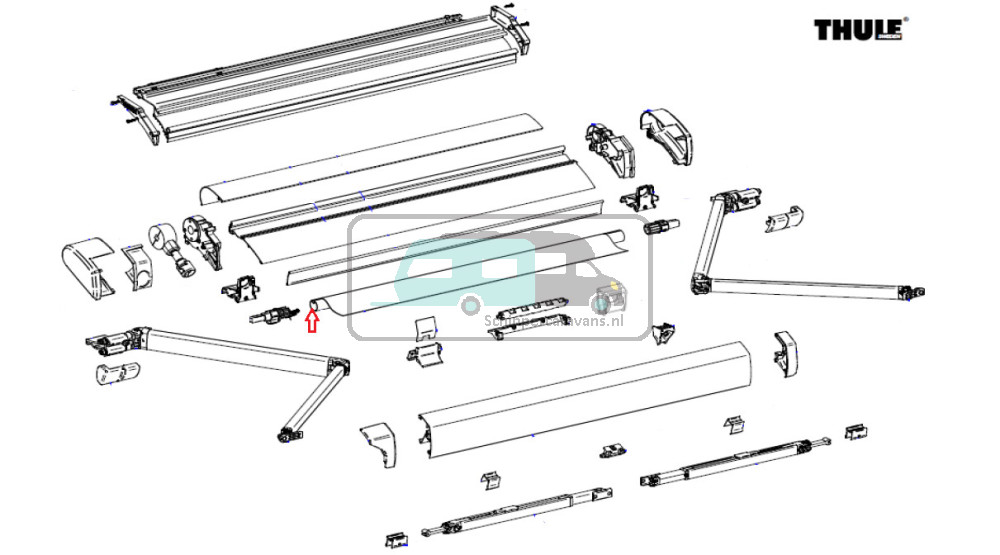 Thule 6300 Roller Tube 3.25 D30