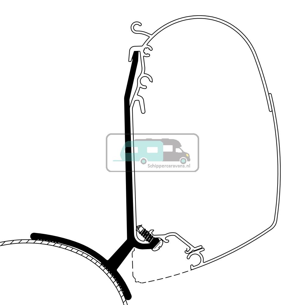 Thule Trafic/Vivaro/Talento/NV300 Minivan Fixed Adapter