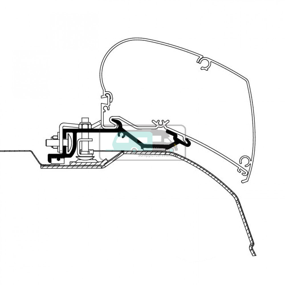 Thule Ducato/Jumper/Boxer Adapter >2007 L3H2 375/L4H2 400
