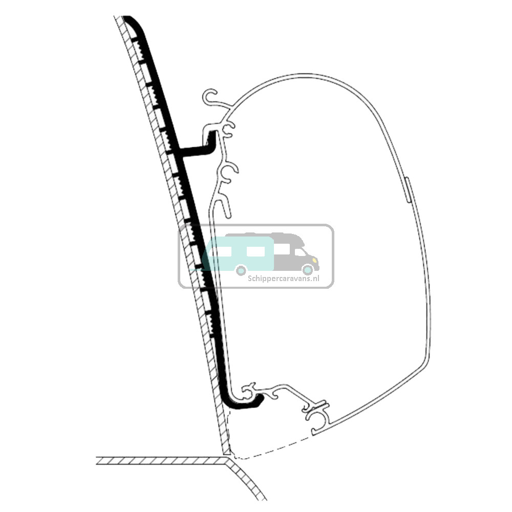 Thule Renault Master H3 High Roof Adapter