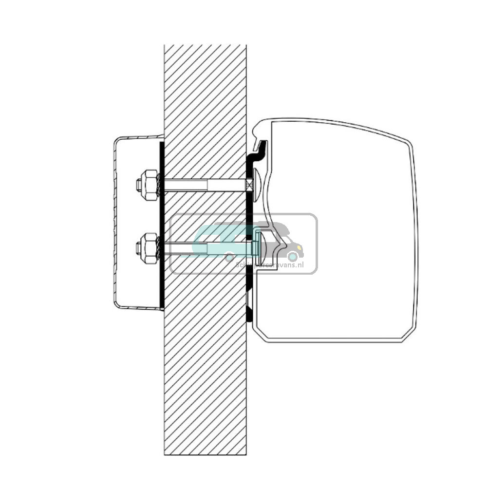 Thule Flat Wall Adapter 3200