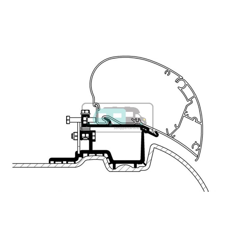 Thule Mercedes Sprinter >2007/VW Crafter Adapter 2007-2016