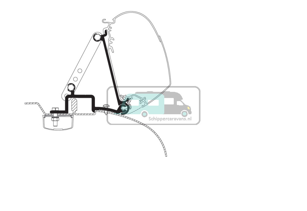 Thule Wall Ducato/ Jumper/ Boxer <2006 Adapt