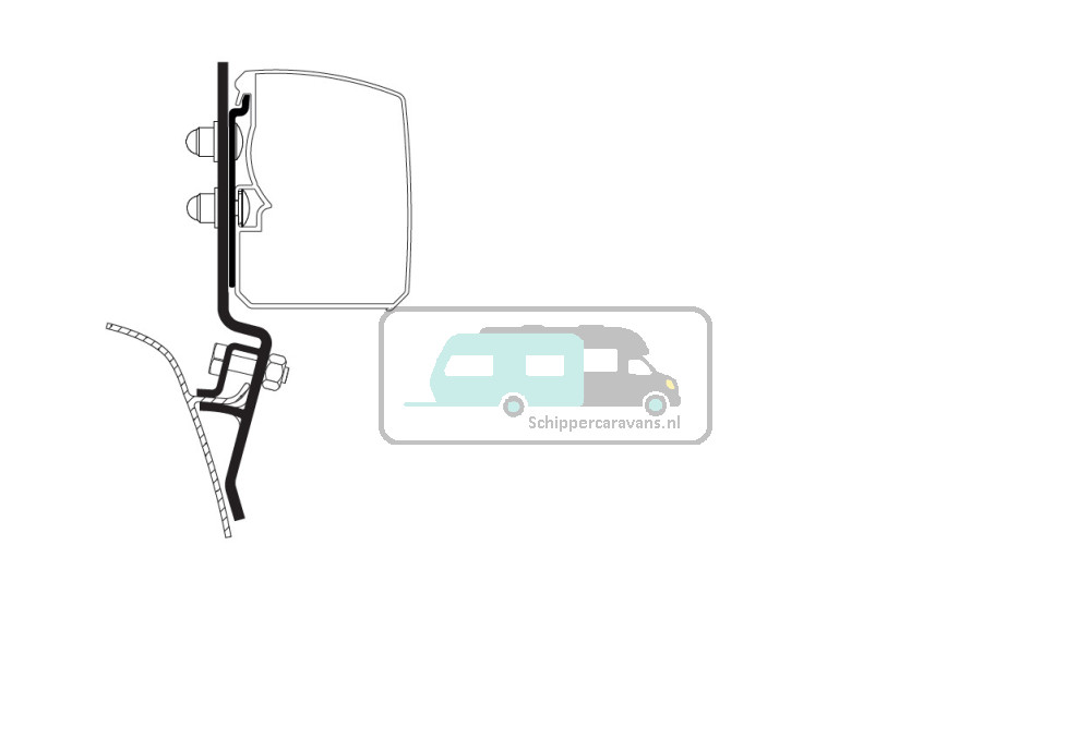 Thule T3200 VW T2/ T3 Adapter