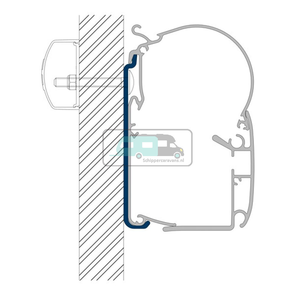 Dometic Flat Adapter PerfectWall 75