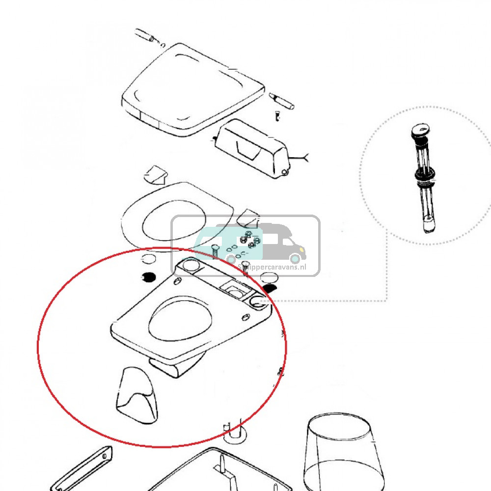 Thetford Electra Magic Bowl en Cover