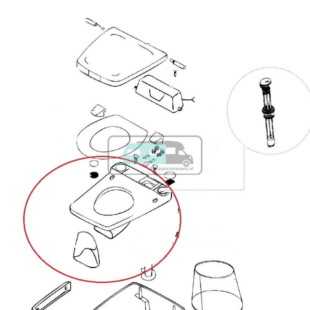 Thetford Electra Magic Bowl en Cover