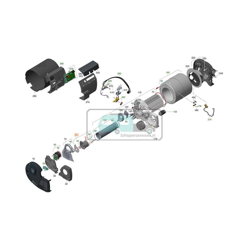 Truma Combi E branderset