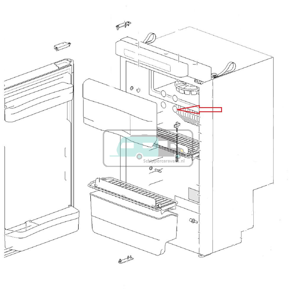 Thetford Koelkast Bout Kap Vriezer