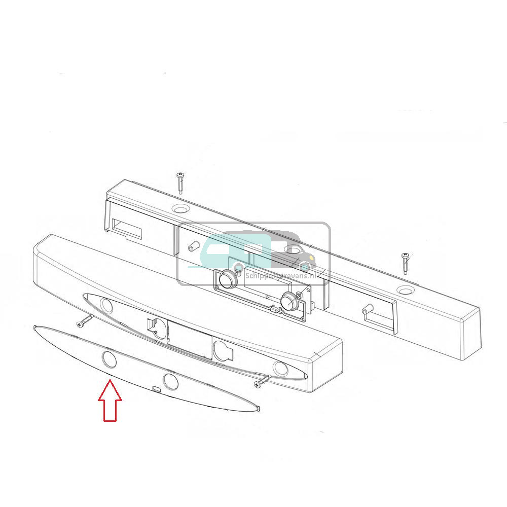 Thetford N112 LCD Koelkast Display Front 