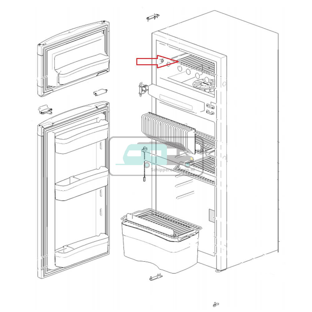 Thetford N3170 Vriezer rek