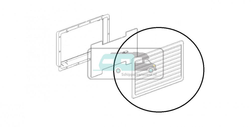 Thetford Buitenrooster N3140 257x432mm