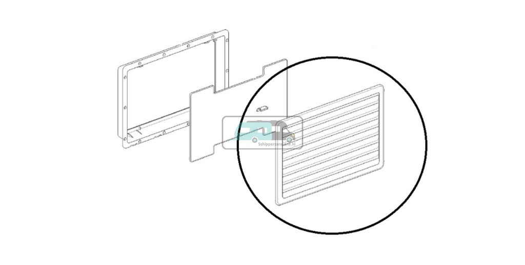 Thetford Buitenrooster N3140 257x432mm