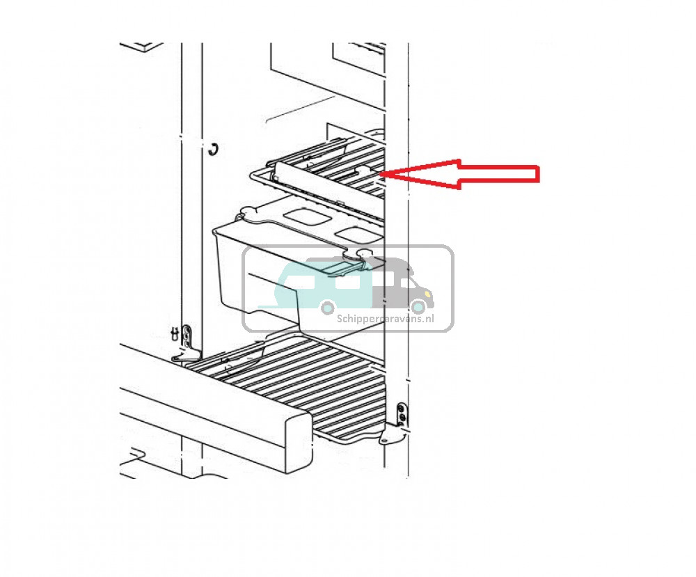 Thetford Koelkastrooster N3141 34x24.1cm