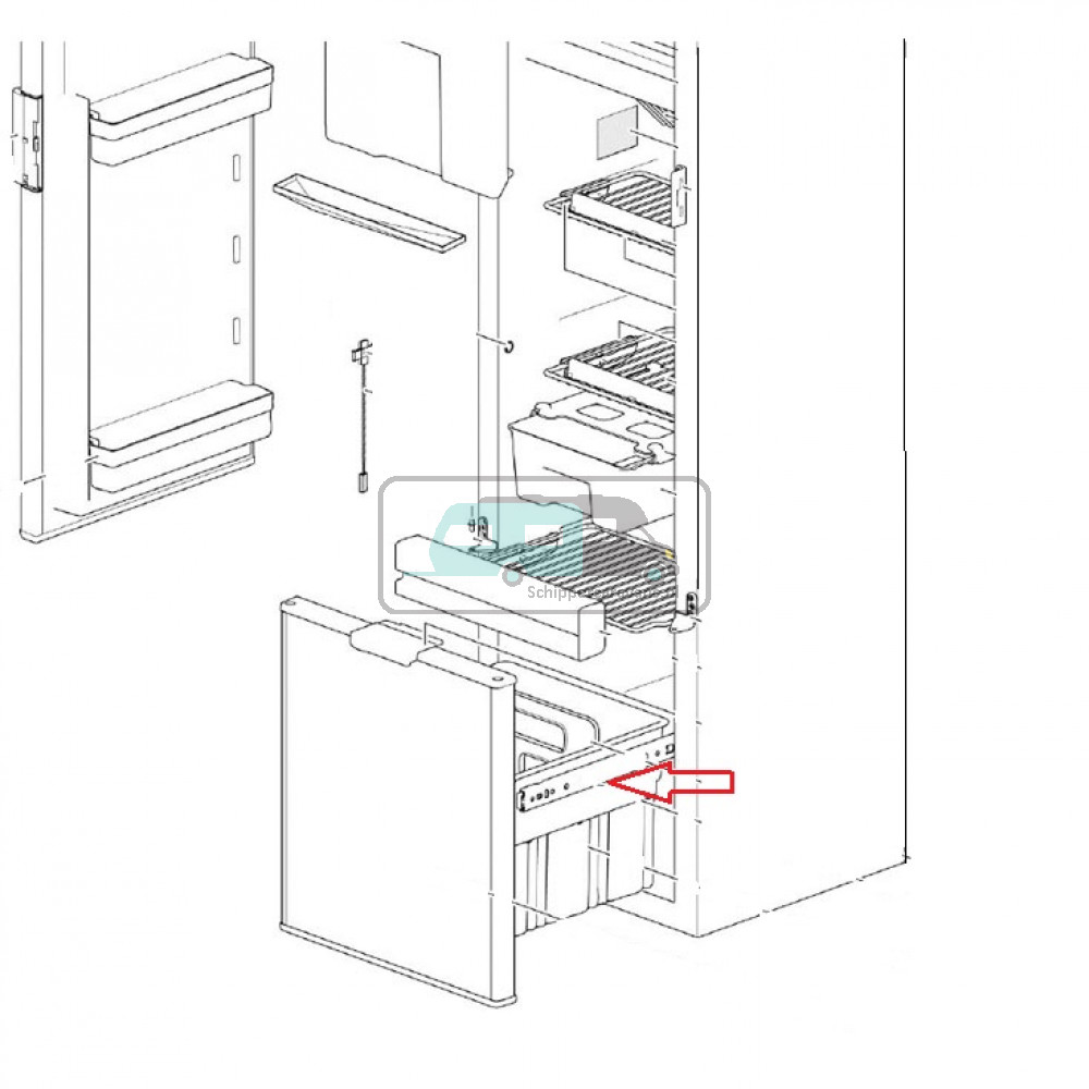 Thetford N3141 Groentebakgeleiders 