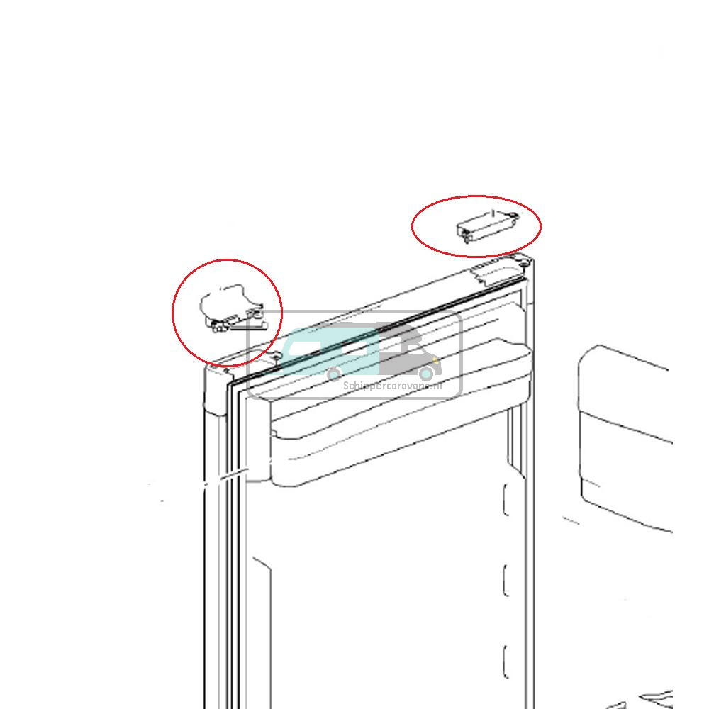 Thetford Koelkastsluiting N3***/N4***
